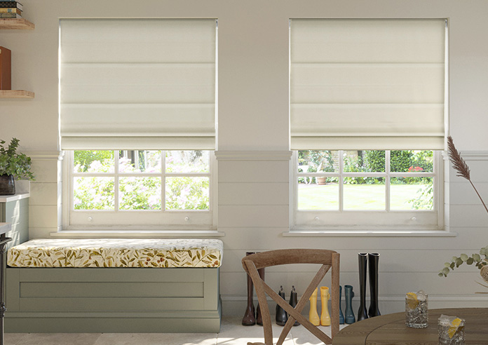Soft Chevron, Cream - Twist&Fit Roman Blind - Image 3